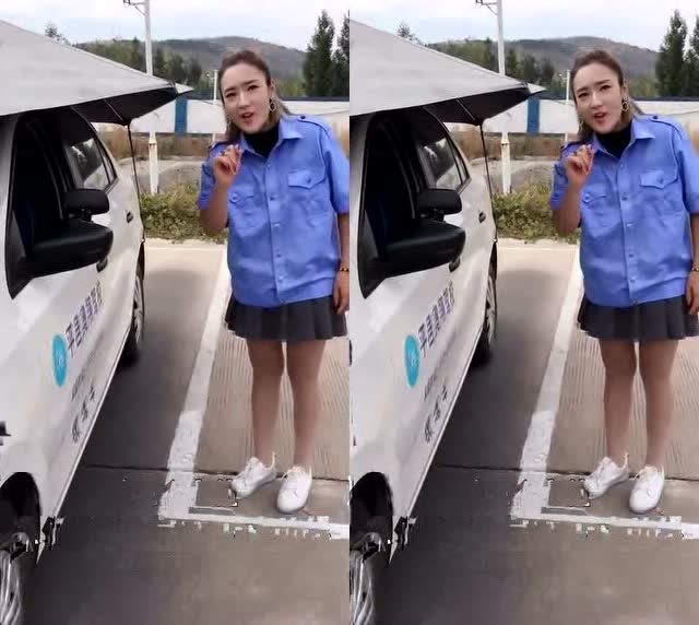 驾校里很美的女教练,讲倒车入库要知道的四个点位,学会赚大了