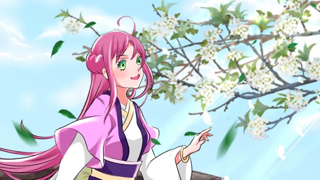 【每日一画】夏日里阳光正好,来和侯小妹一起赏花吧