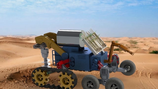 智能沙漠植树机器人