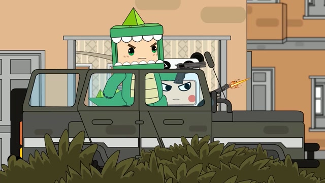 迷你吃鸡小队:迷斯拉二人舔空投被偷袭熊孩子