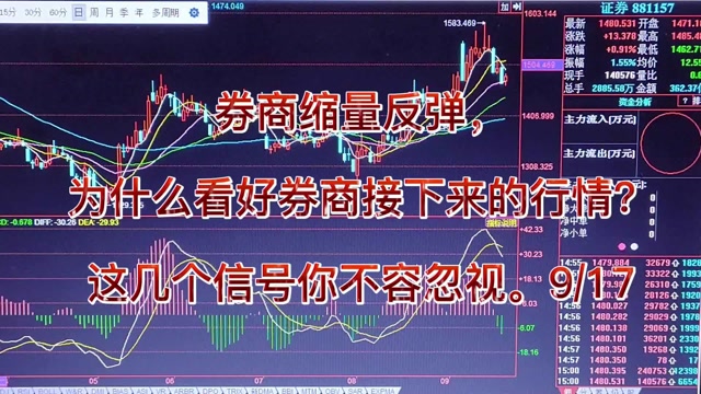 券商缩量反弹,为什么看好接下来的行情?这几个信号你不容忽视