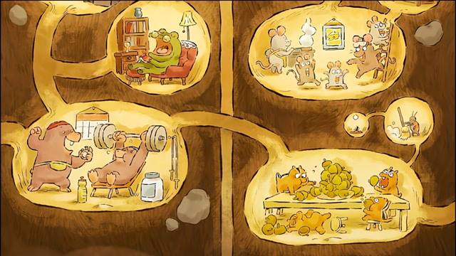 皮克斯治愈动画短片《洞穴》可爱的小兔子