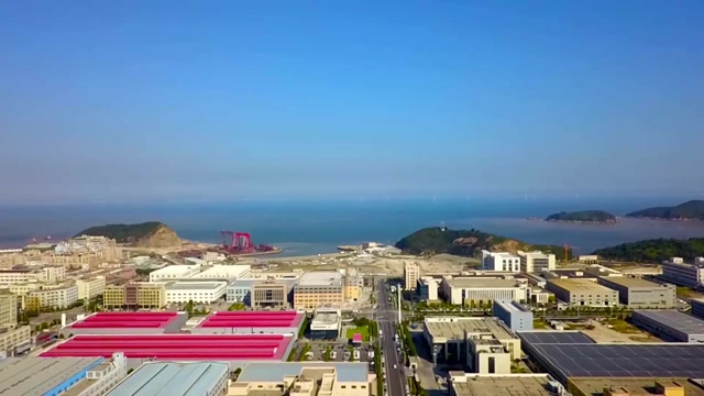 浙江省玉环市沙门镇航拍