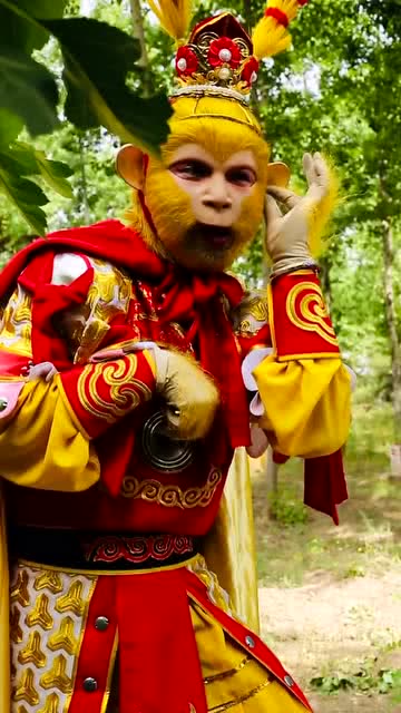 美猴王模仿秀 正能量小视频!