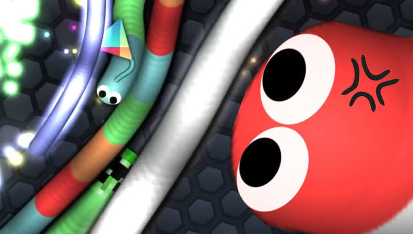 slither.io贪吃蛇大作战老蛇蛇的风怒,无人可当