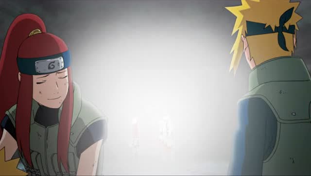 忍者之路,鸣人含泪告别水门和玖辛奈