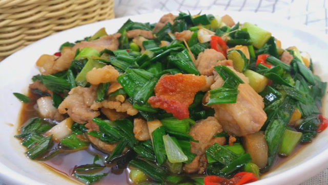 农家小菜 大蒜苗小炒肉