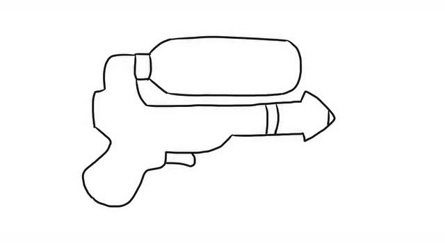 玩具水枪幼儿亲子简笔画 宝宝轻松学画画