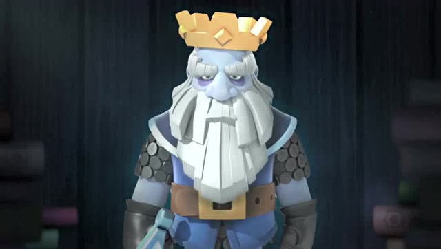 皇室战争游戏动画魔法师控制的幽灵国王