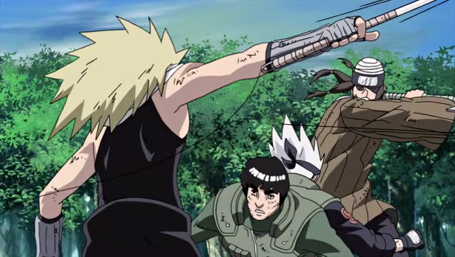 火影忍者:卡卡西与凯vs忍刀七人众甚八串丸组合