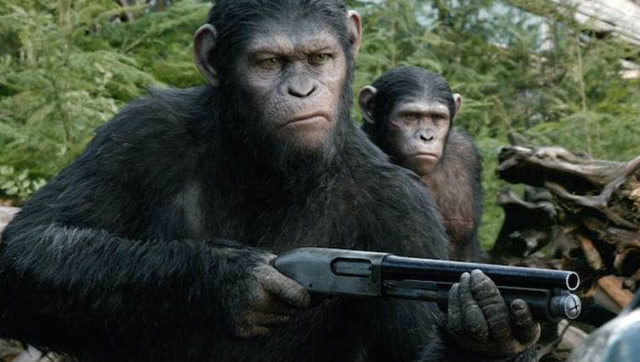 当兵的把枪给大猩猩,大猩猩居然会开枪!