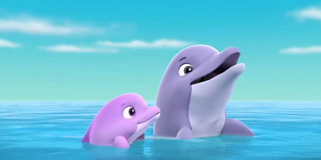 莱德巧用充气海豚让海豚宝宝一家团聚,真有爱!