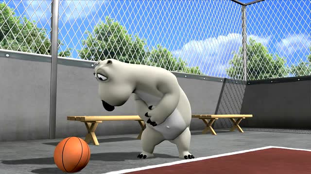 倒霉熊:打篮球