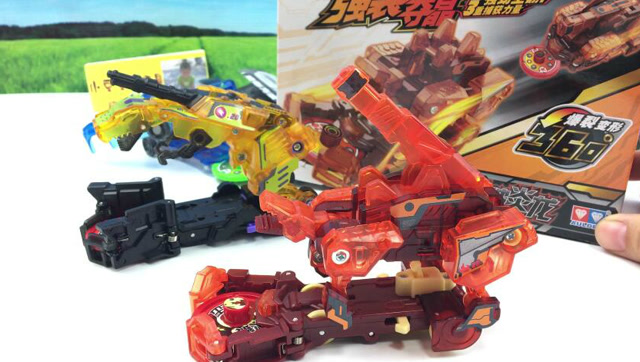 机甲兽神爆裂飞车轰天暴龙贴纸玩具