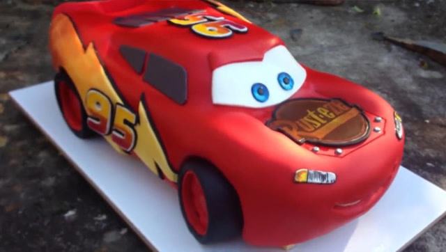 创意手工diy,用粘土制作《赛车总动员》库克,非常可爱,很有创意