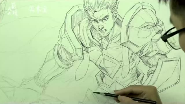 王者荣耀亚瑟同人创作-冷忠河-南昌艺境画室