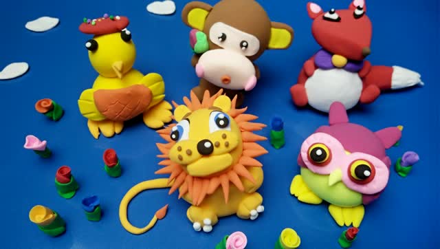 粘土diy动物世界