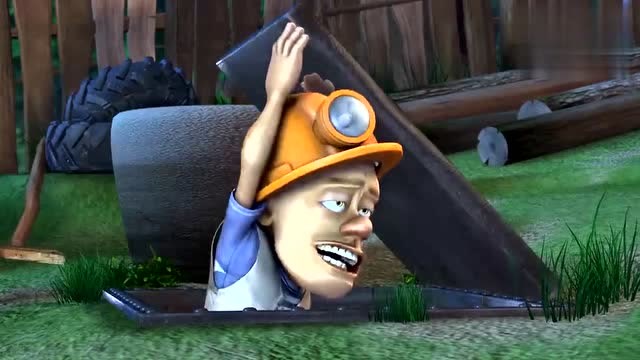 熊出没 光头强 狡猾的光头强 还挖了一个地窖