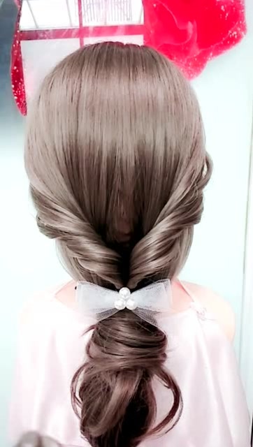 超火社会女网红编发