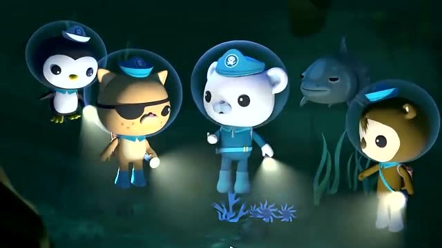 海底小纵队 腔棘鱼帮助大家清理了石头想帮助他们逃离这个洞穴