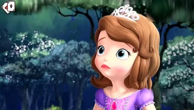 小公主苏菲亚:苏菲娅难过的看着前面.