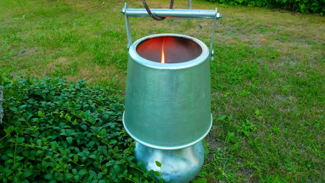 国外牛人自制户外火炉,煎一个鸡蛋试试看,这动手能力实在太强了