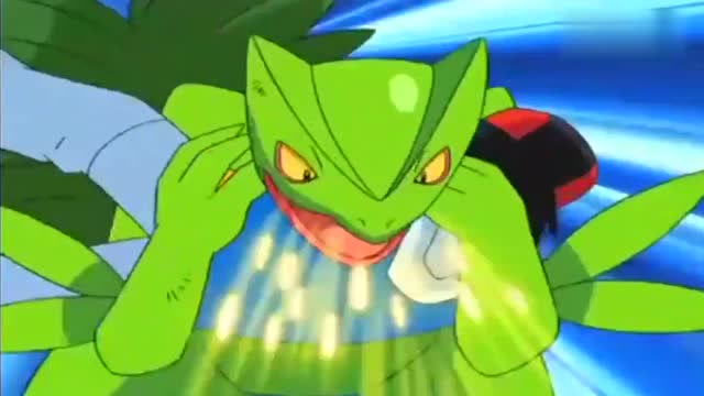 神奇宝贝:蜥蜴王因为小智的关系而再次爆发出了力量