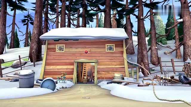 熊出没:熊大熊二决定试试 进去仓库看看