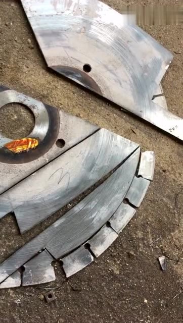 用完的切割片不要丢,拿来制作刀具实用!第二次利用!