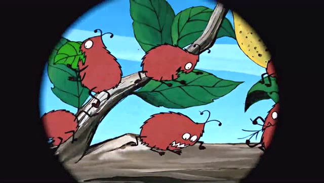 巴巴爸爸:柠檬树上有蚜虫,巴巴祖看到了,他要想办法赶走