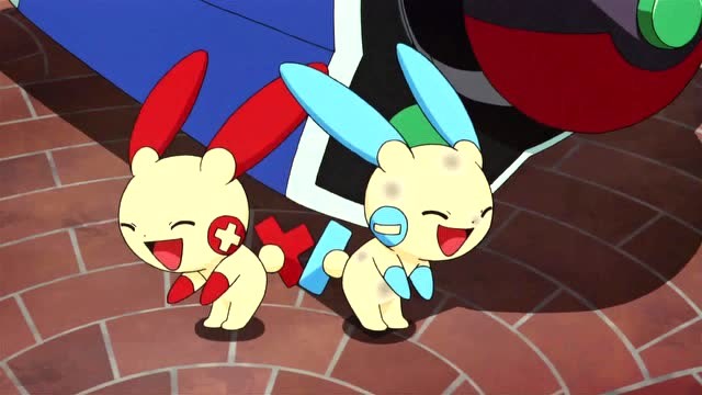 口袋妖怪,正电拍拍和负电拍拍好萌啊,外形都很可爱