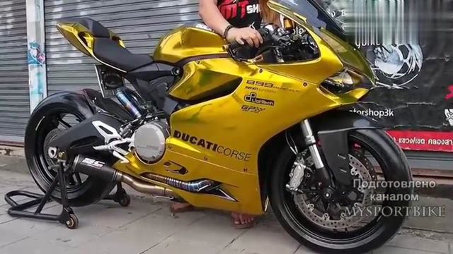 金色涂装杜卡迪 corse 899 声浪展示