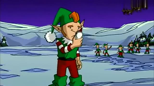 成龙历险记:圣诞老人用麋鹿把刀龙打得埋进了雪里,死定了