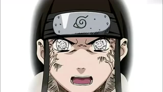 宁次用白眼对雏田进行心理战,雏田十分恐惧!