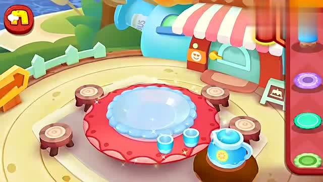 宝宝巴士,奇妙甜品店,熊猫妙妙做曲奇给朋友们吃,好棒啊
