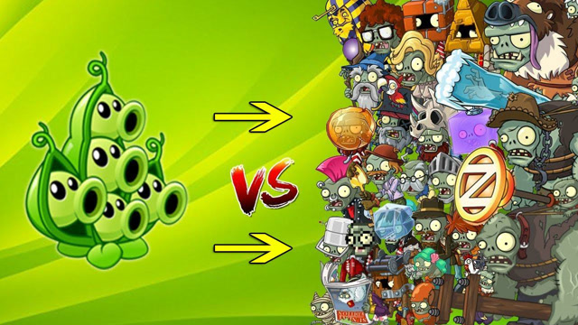 五重豌豆射手选择挑战所有僵尸,戴夫:你们谁敢出来和它打?