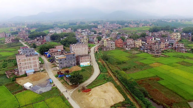 航拍怀集冷坑爱二村