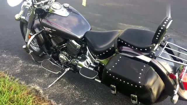 户外实拍,雅马哈silverado vstar 650摩托车