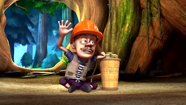 光头强一筐蜂蜜去找熊兄弟,竟然是有事请求