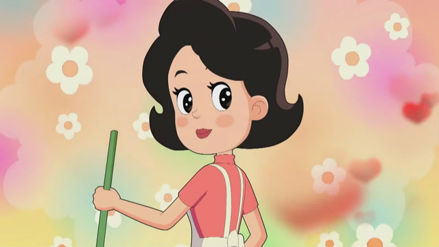 大头儿子有声有色的给围裙妈妈讲故事,小兔的雨伞,很是有趣