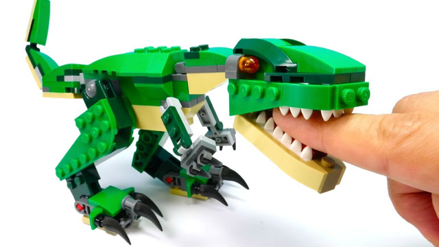 乐高积木颗粒玩具拼装霸王龙恐龙模型