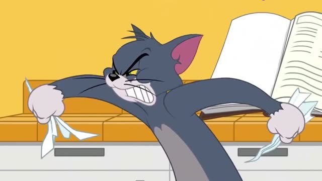 猫和老鼠:杰瑞坐着飞机去偷东西吃,汤姆生气了