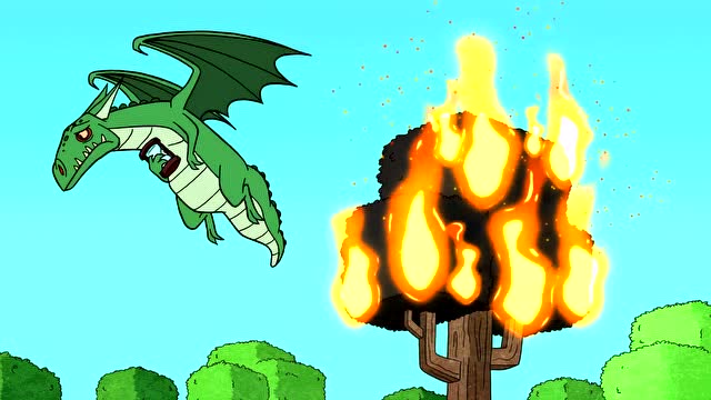 部落冲突:飞龙宝宝得了烟嗓不能喷火,看见火内心就难过