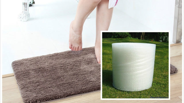 脚垫下放一层气泡膜,看看会发生什么?下次再有可别手贱乱挤了