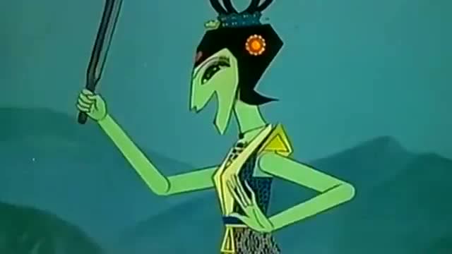 葫芦娃:黄娃脱不掉妖异的红鞋子,被蛇精击晕!