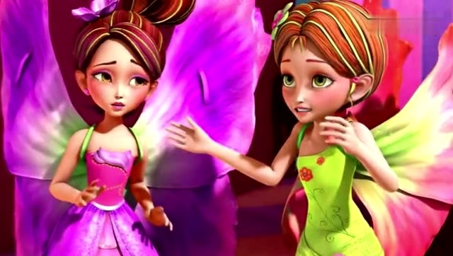 芭比之花仙子心宝莲娜听到小花圃要被人类拆了建工厂,决定不走了