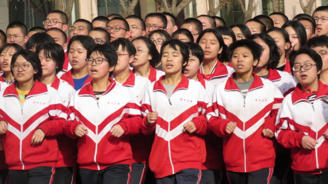 令人震撼的衡水中学跑操实拍——枣强中学,衡水十三中,衡水第一中学