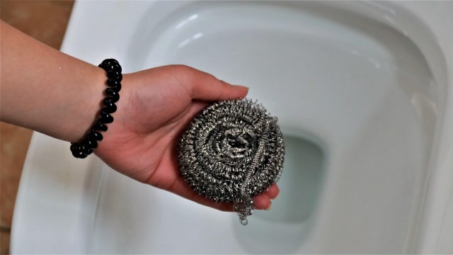 钢丝球塞马桶里放在卫生间太实用了解决了家家户户大难题