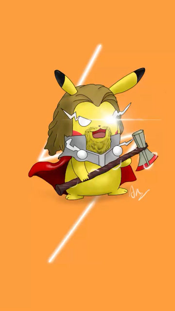 皮卡丘遇见了雷神