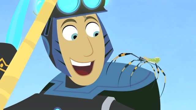 动物兄弟多尼塔的飞机被蜘蛛网黏住了现在一点也动不了